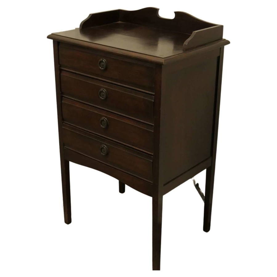 Edwardian 4 Slide Music Cabinet