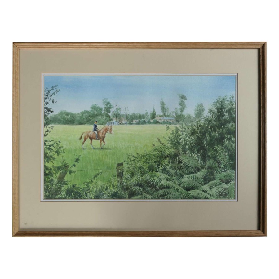 Framed and Glazed Ink and Watercolour by Desmond Walduck