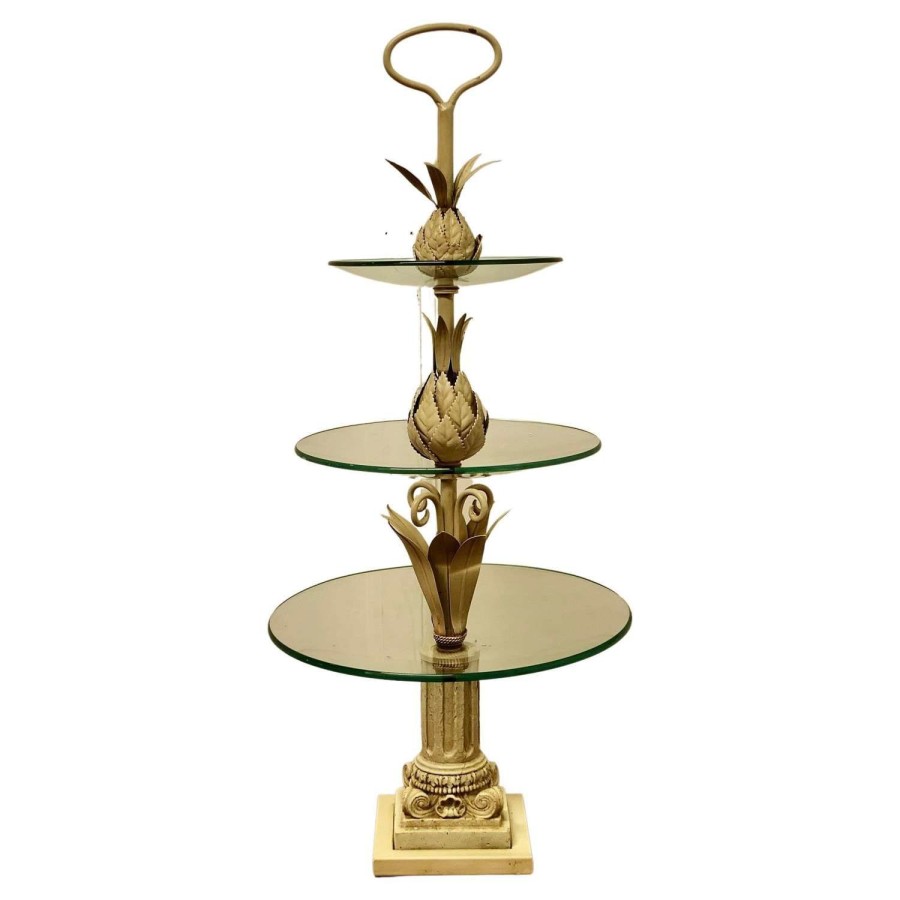 French Toleware Gueridon Cake Stand or Dumb Waiter