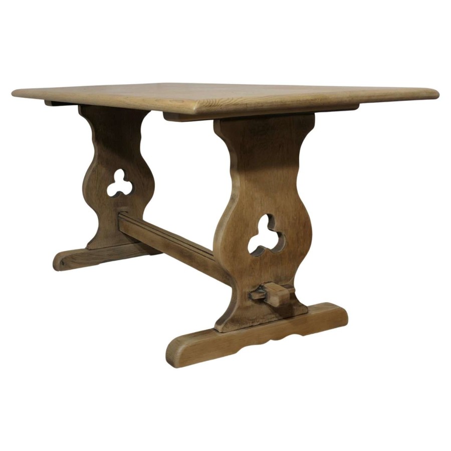 Good Farmhouse Coffee Table, Refectory Style in Golden Oak