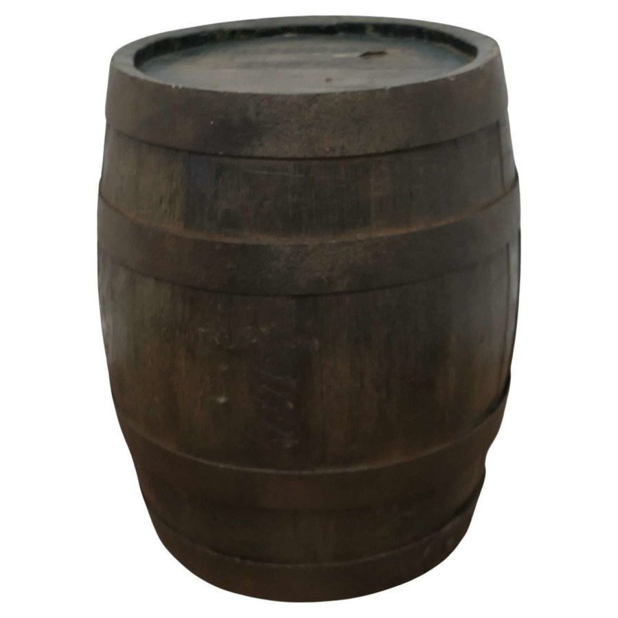Good Size 19th Century Sheffield Oak Brewery Barrel, Table, Log Bin