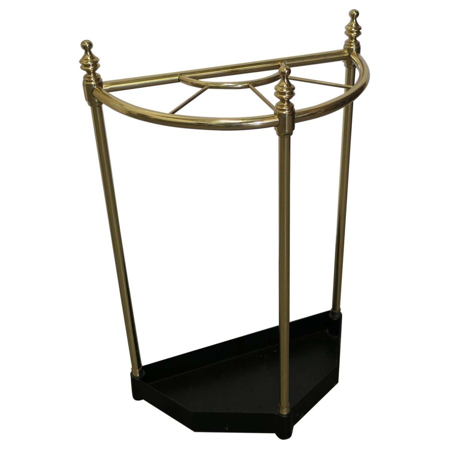 Half Round Brass %26 Iron Stick Stand or Umbrella Stand