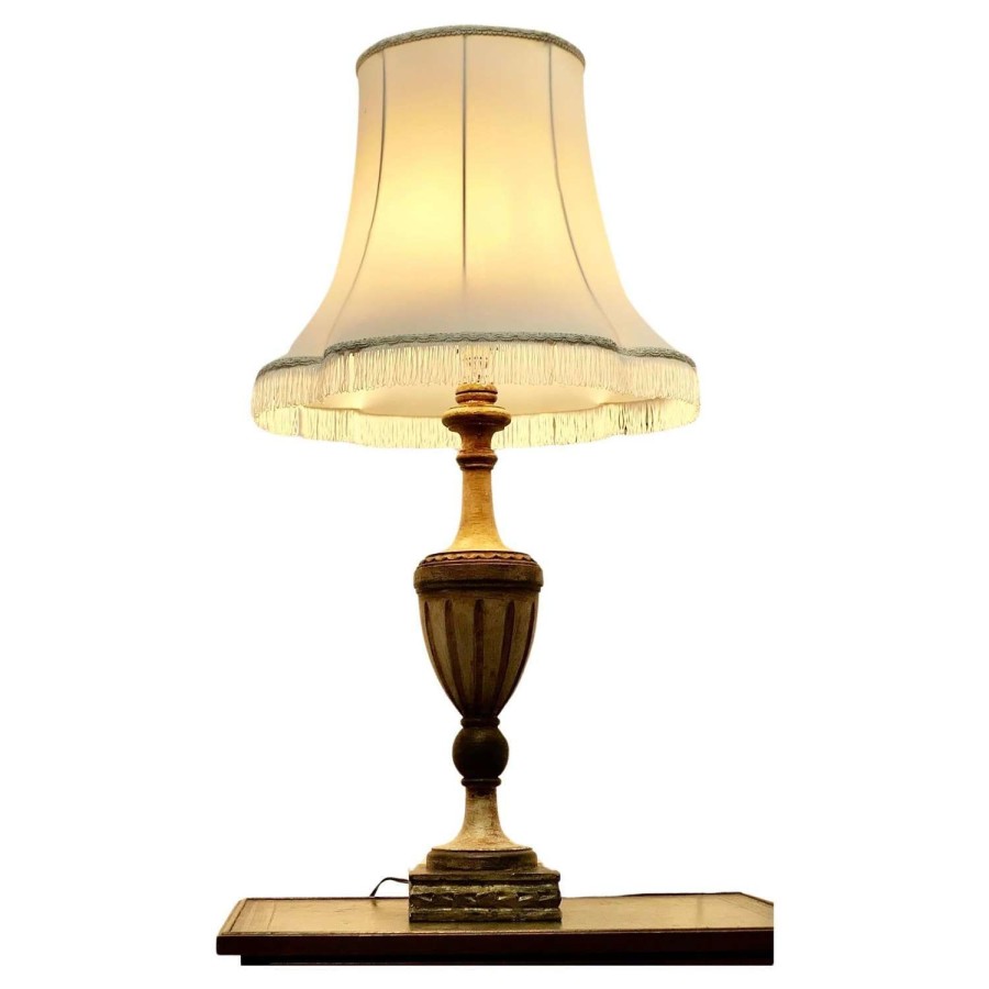 Large Carved Wooden Table Lamp This is a great statement piece