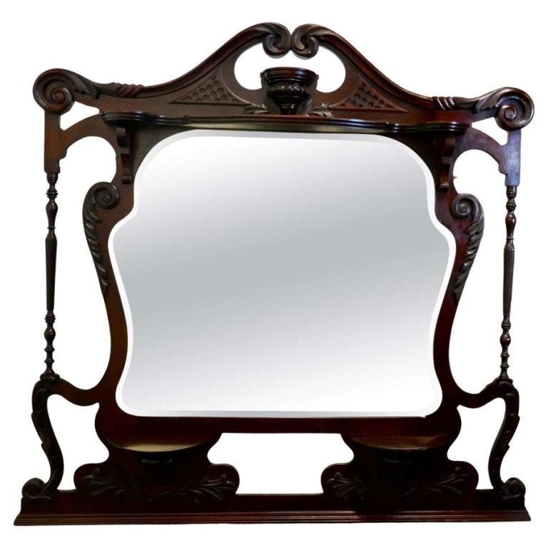 Large Chinese Chippendale Overmantel
