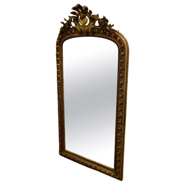 Large French 19th Century Louis Philippe Wall Mirror
