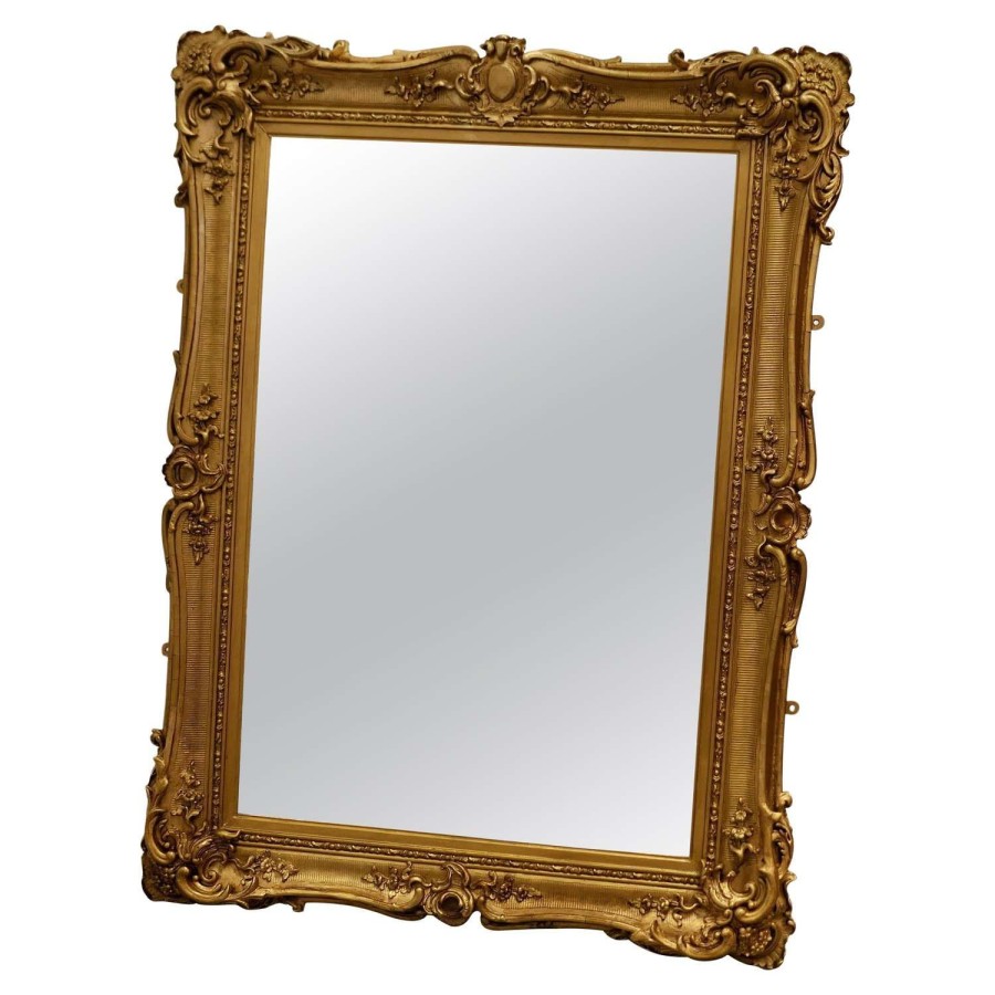 Large Gilt Rococo Wall Mirror