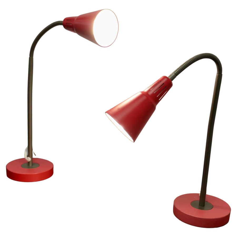 Pair of Vintage Retro French Angle Desk Lamps Very Stylish Statement Pieces i - Image 2