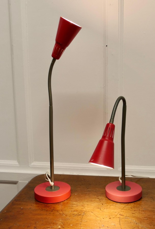 Pair of Vintage Retro French Angle Desk Lamps Very Stylish Statement Pieces i - Image 5