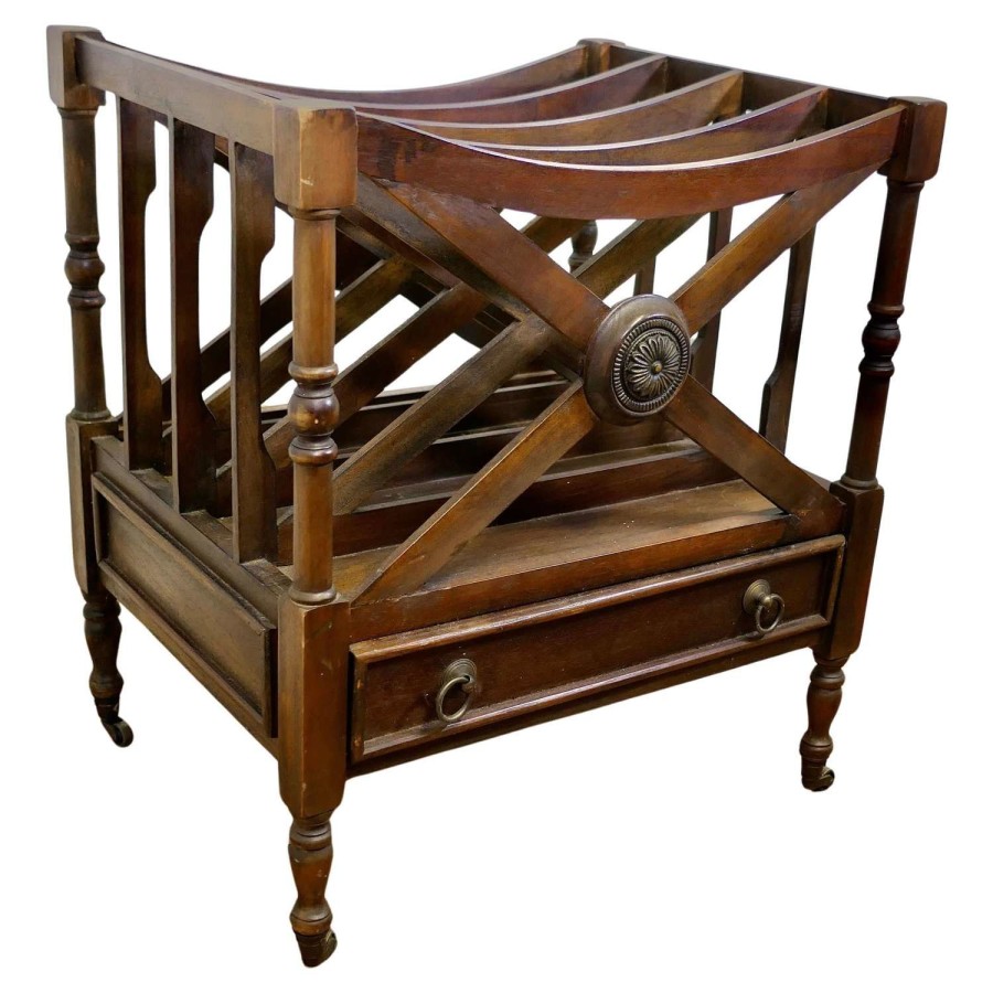 Regency Style Canterbury Magazine Stand This is a pretty little piece