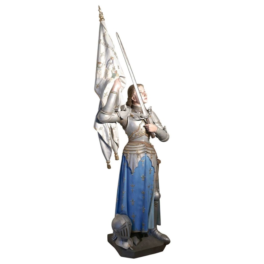 Saint Joan of Arc Statue from a France, Signed Rouillard Angers