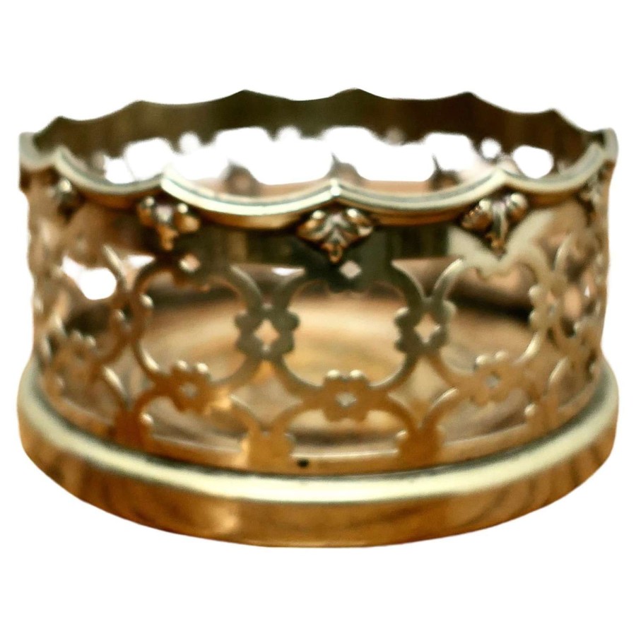 Silver Plated Coaster for a Magnum of Champagne A very attractive li