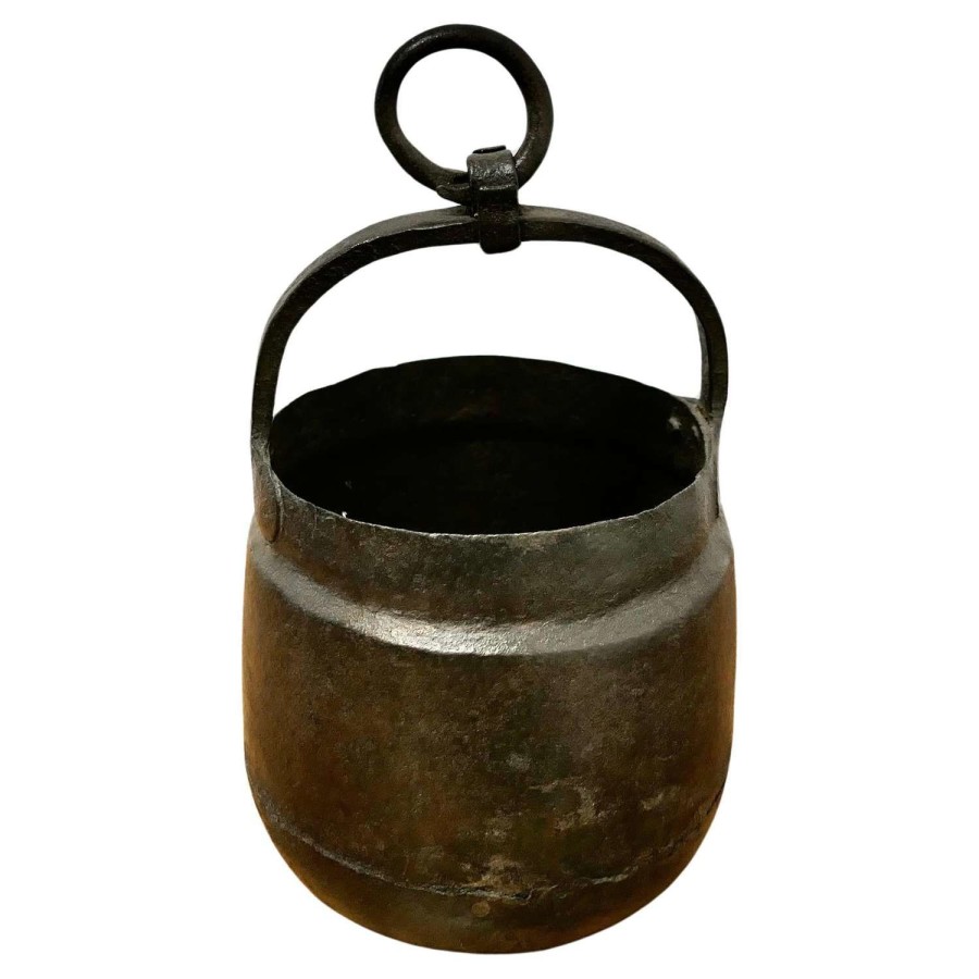 Small Heavy Hand Forged Iron Bucket This is a lovely small bucket