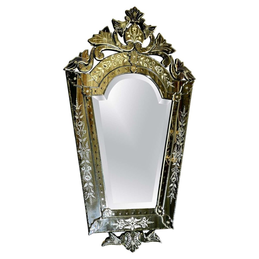 Superb Large Venetian Cushion Mirror