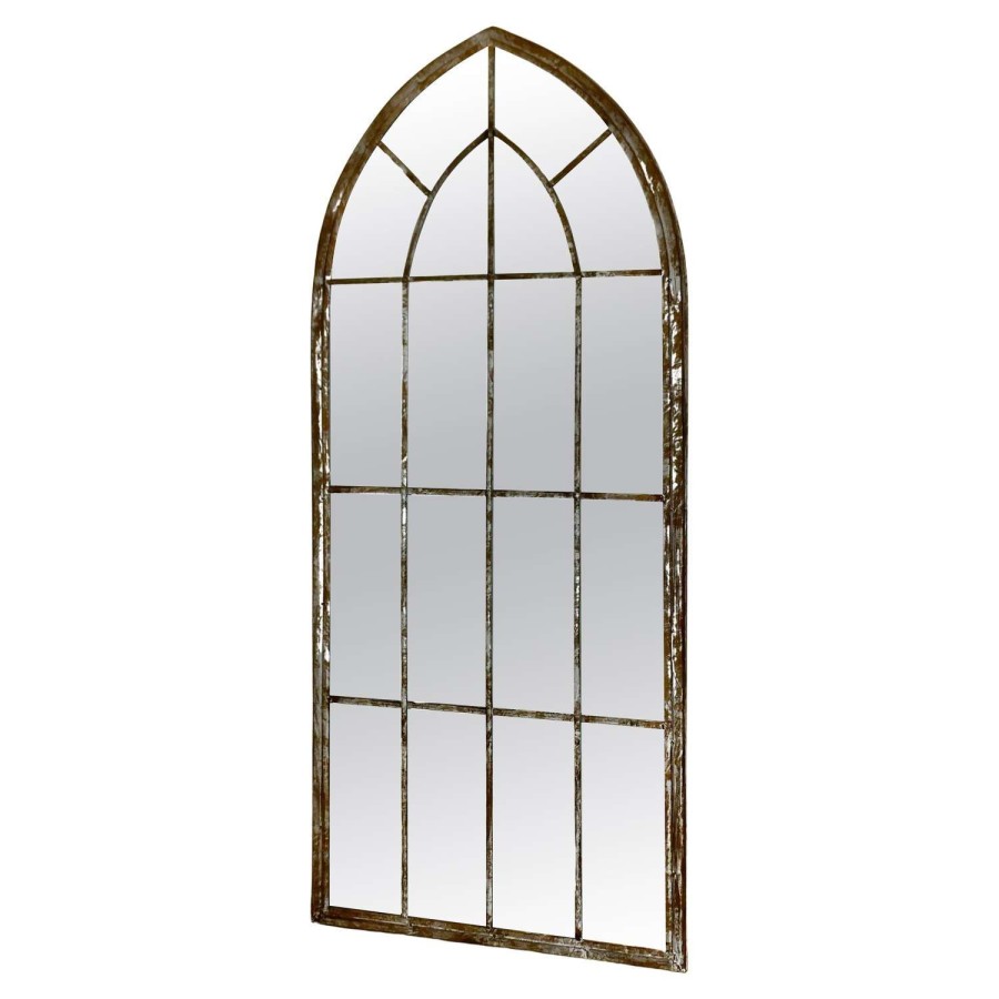Tall Industrial Style Arched Window Mirror This is a tall and very attractive