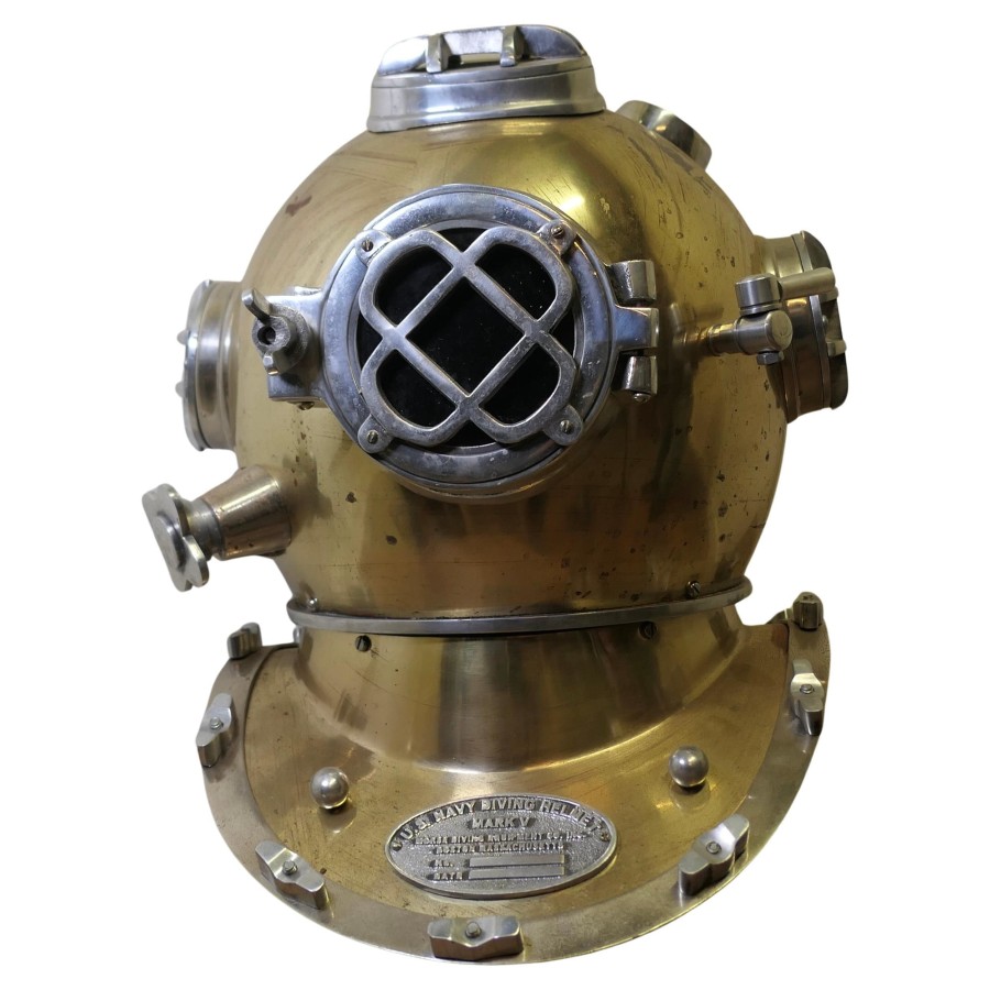 U S Navy Mark V Diving Helmet Military Prototype The Helmet is a rep - Image 2