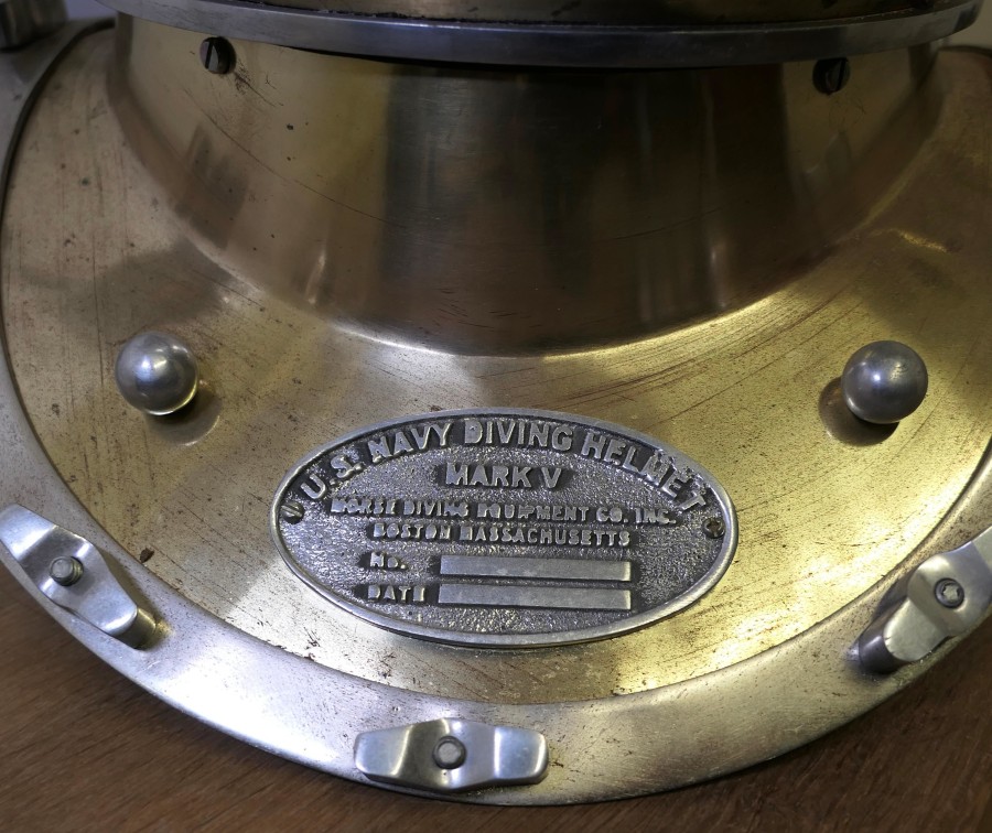 U S Navy Mark V Diving Helmet Military Prototype The Helmet is a rep - Image 4