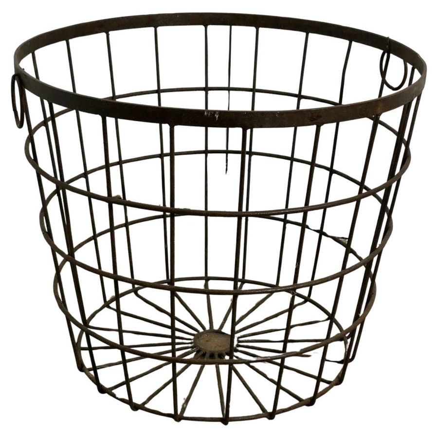Very Strong Industrial Look Iron Log Basket A good Strong Metal Log C