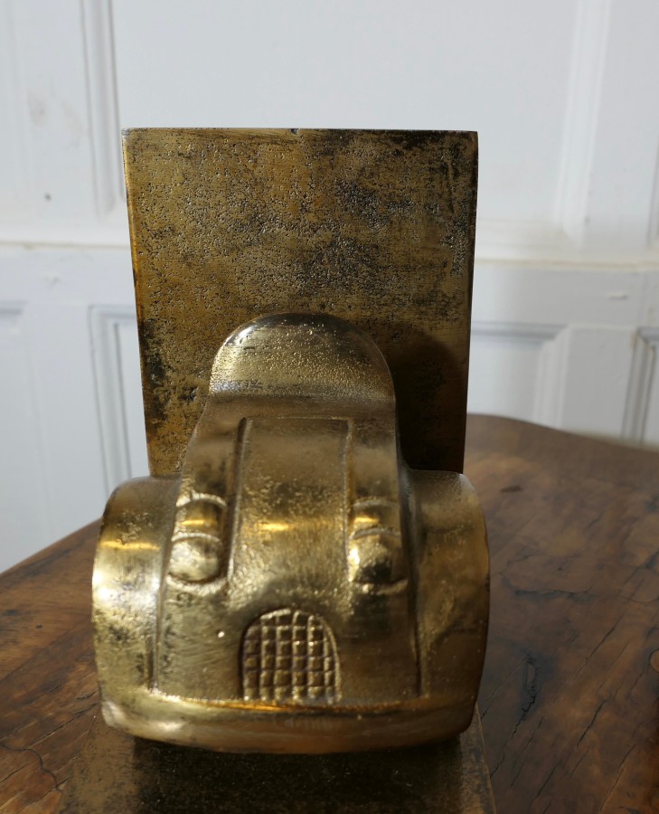 Vintage Model Car a pair of Brass Bookends A very attractive set - Image 9