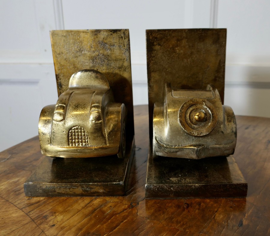Vintage Model Car a pair of Brass Bookends A very attractive set - Image 10