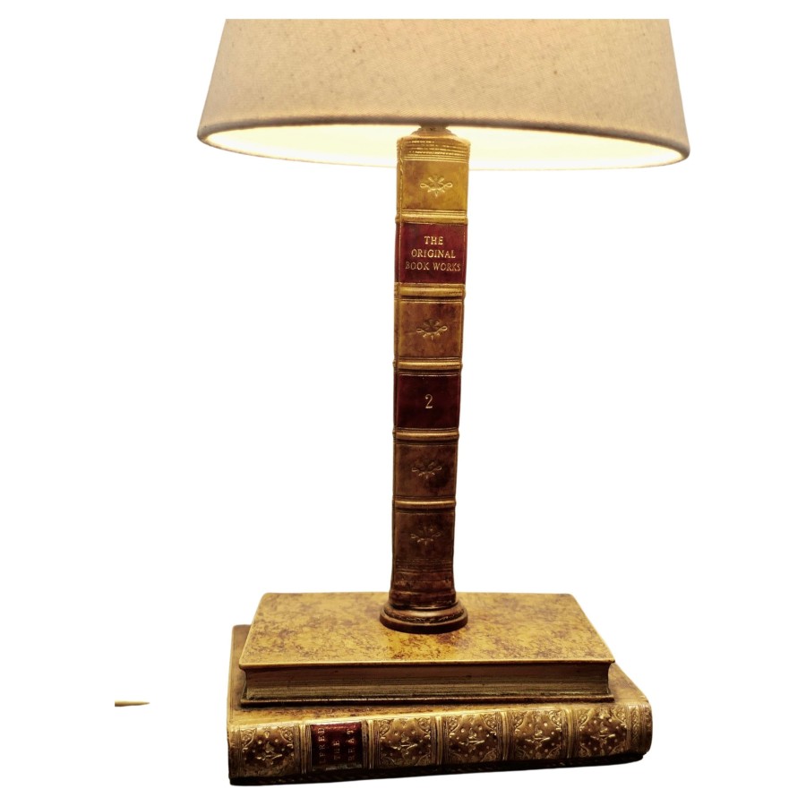 Vintage Novelty Ceramic Trompe-L’oeil Desk Lamp - Image 2