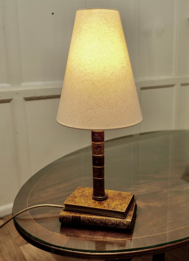 Vintage Novelty Ceramic Trompe-L’oeil Desk Lamp - Image 3