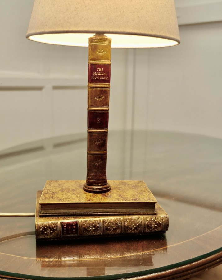 Vintage Novelty Ceramic Trompe-L’oeil Desk Lamp - Image 6