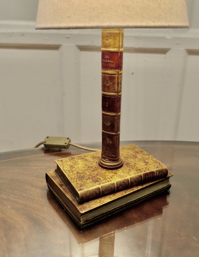 Vintage Novelty Ceramic Trompe-L’oeil Desk Lamp - Image 7