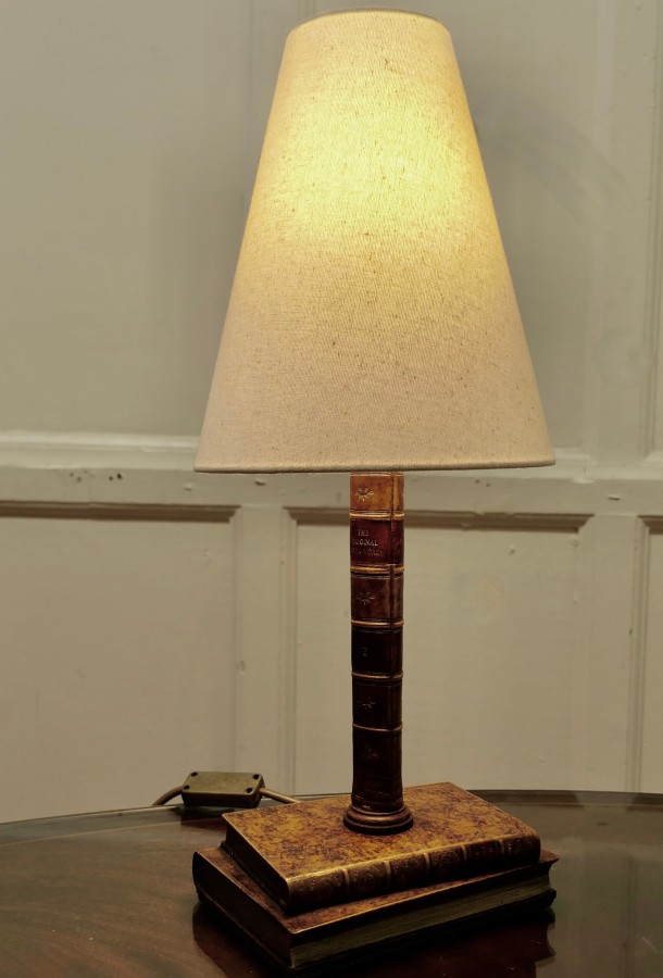 Vintage Novelty Ceramic Trompe-L’oeil Desk Lamp - Image 8