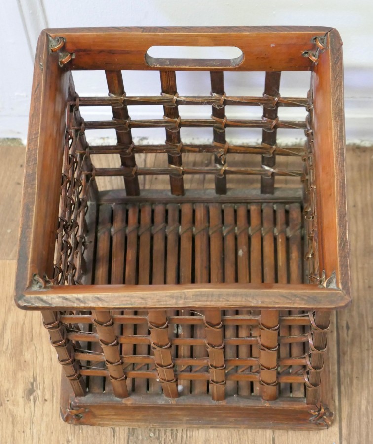 Vintage Oriental Bamboo Waste Paper Basket A very attractive piece - Image 5