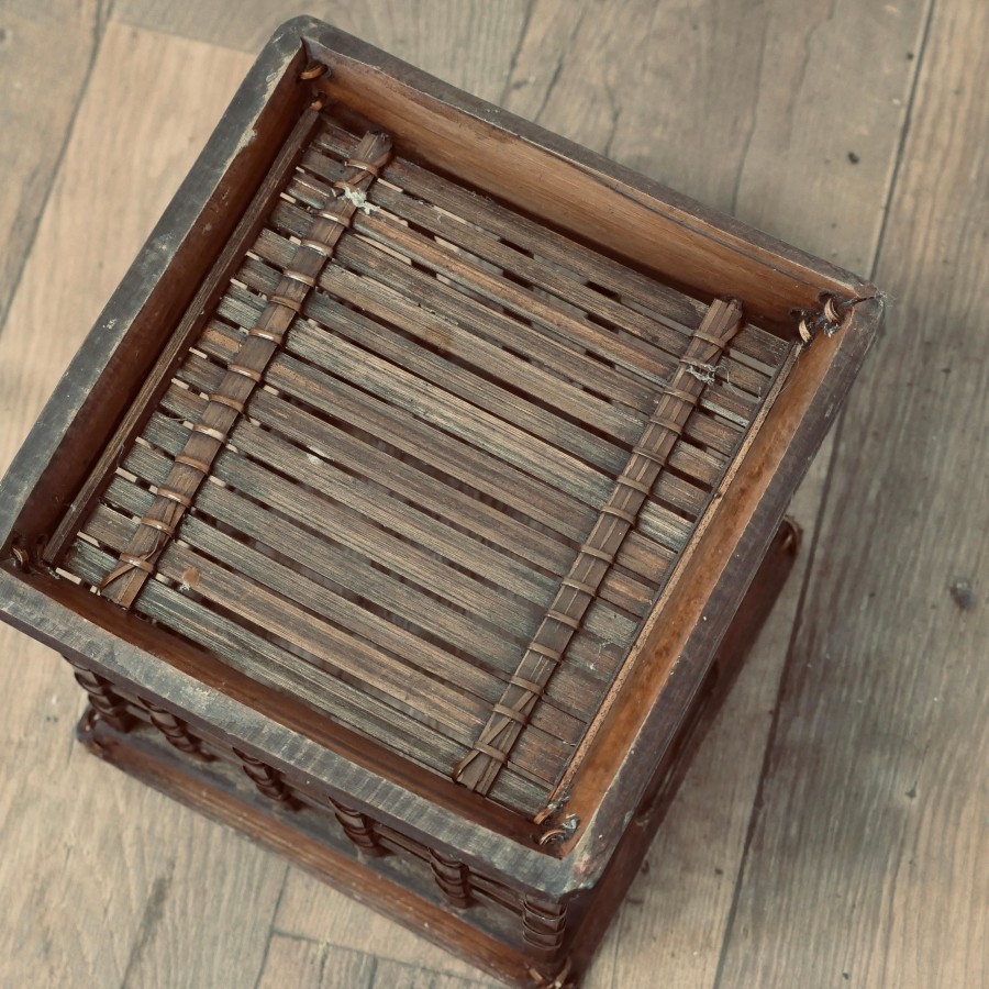 Vintage Oriental Bamboo Waste Paper Basket A very attractive piece - Image 8