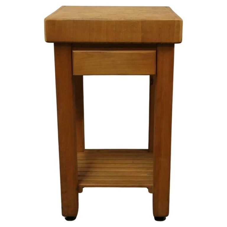 Work Table, Chopping Block, Kitchen Island, Industrial Antique This is a good