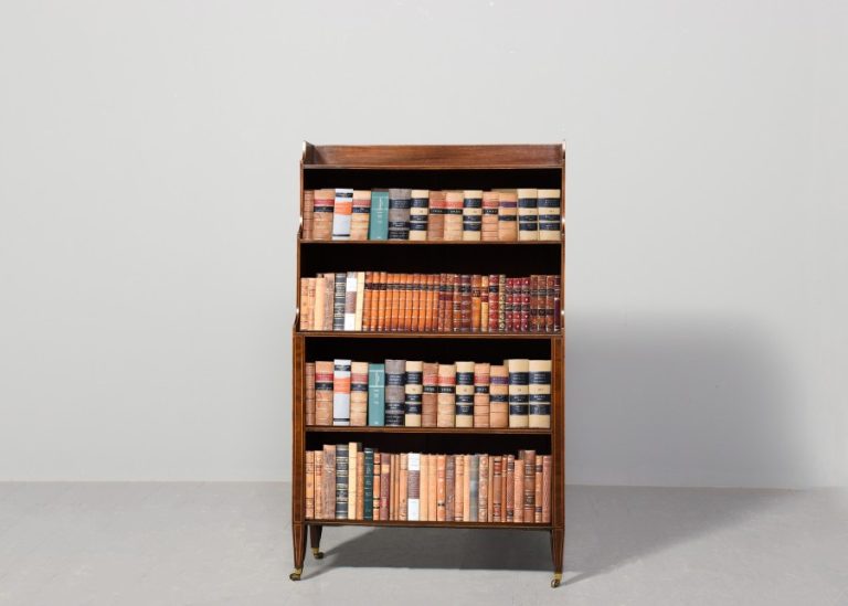 Regency Mahogany Waterfall Open Bookcase