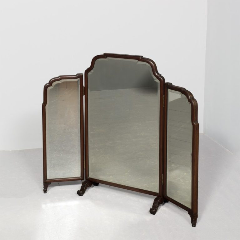 Whytock and Reid of Edinburgh, Bevelled-edge, Tryptic Dressing Mirror.