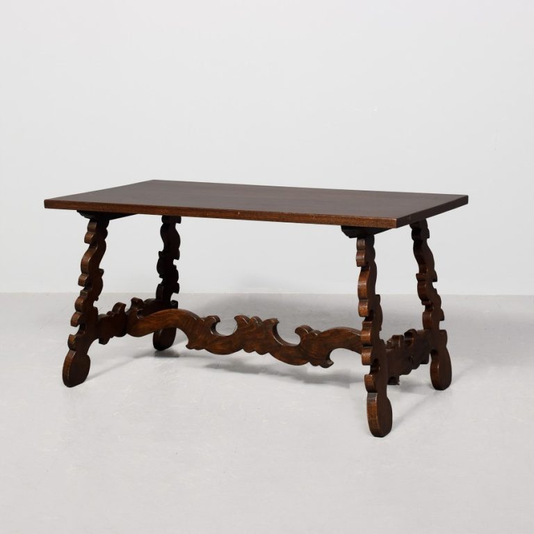 Large Spanish Style Oak Coffee Table