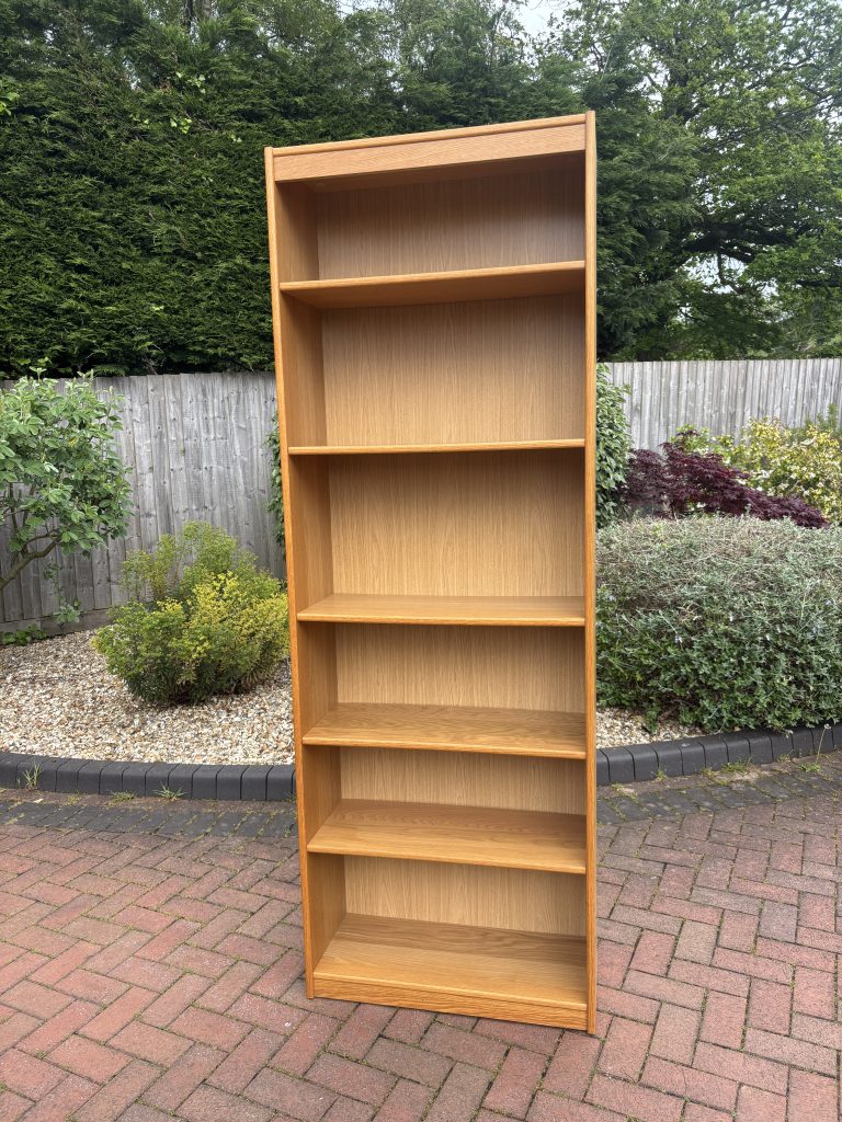 Danish Mid Century Tall Teak Bookcase c1960s