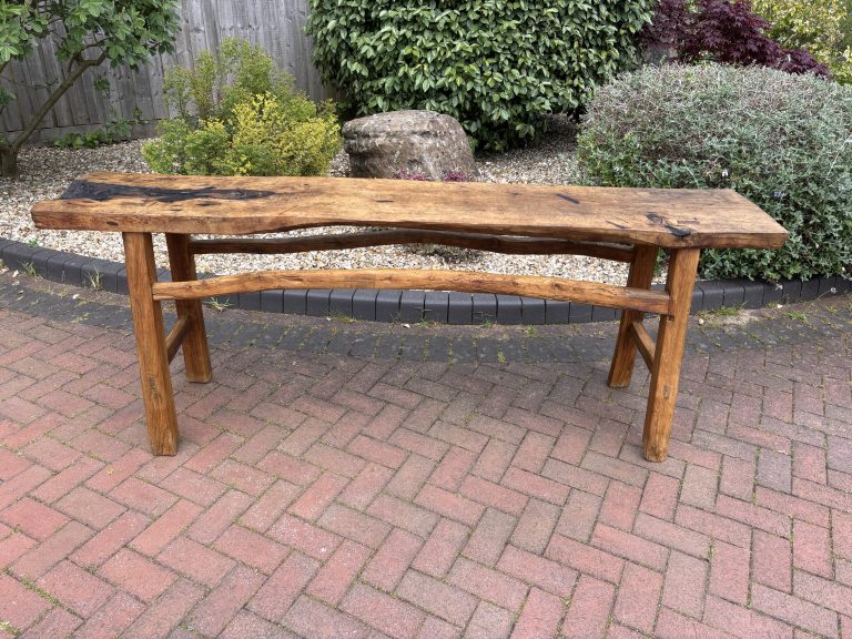 19th Century Rustic Workbench / Console Table