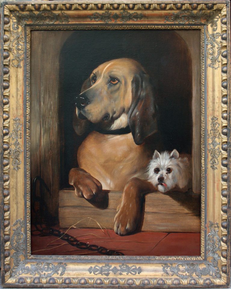 Sir Edwin Landseer (British 1802 – 1873), attributed to.Dignity and Impudence