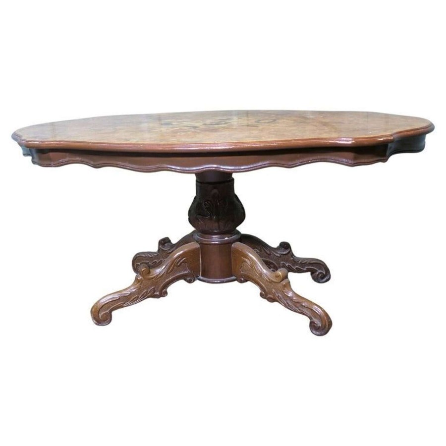 A Large Regency Style Birdseye Veneer Coffee Table