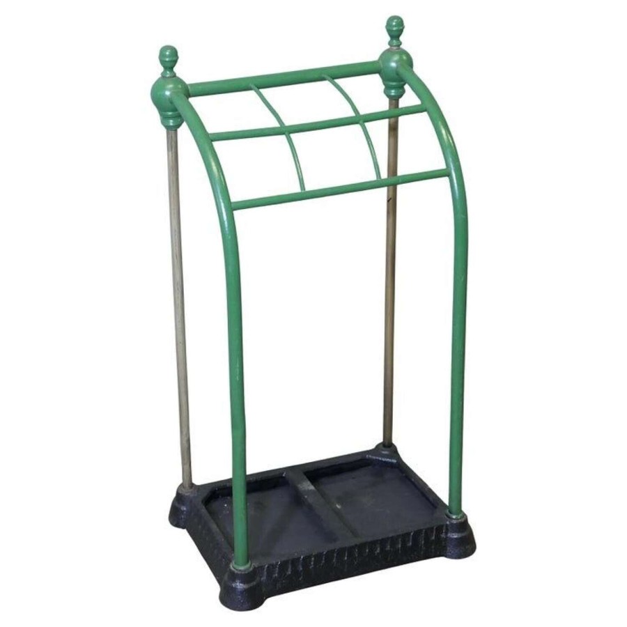 A Victorian Brass and Cast Iron Walking Stick Stand or Umbrella Stand