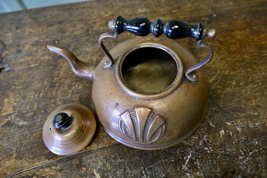 Arts & Crafts Vintage Copper Kettle - Image 5