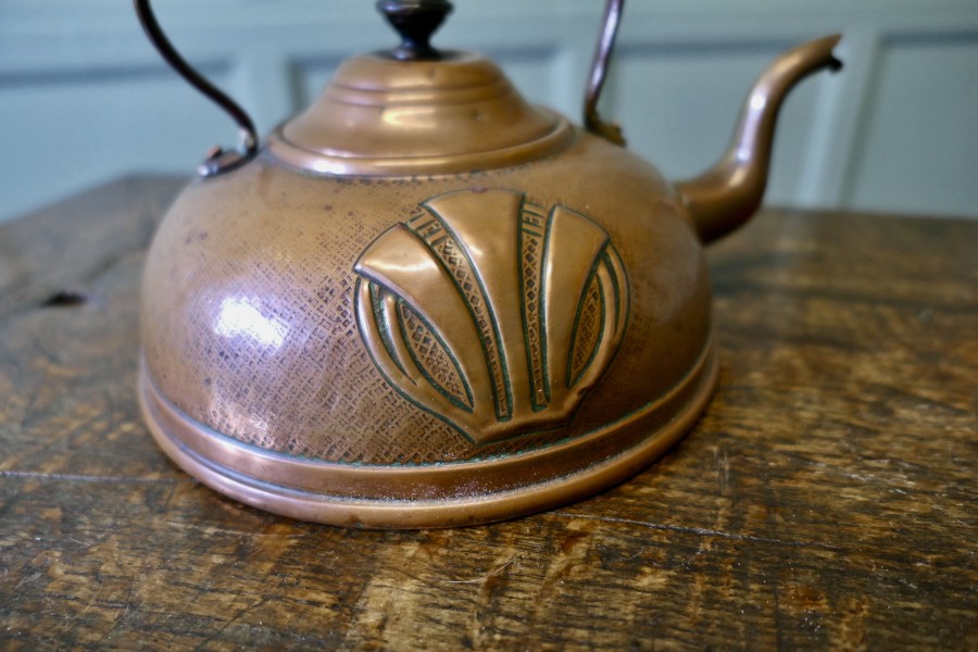 Arts & Crafts Vintage Copper Kettle - Image 6