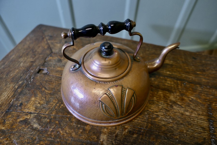 Arts & Crafts Vintage Copper Kettle - Image 7