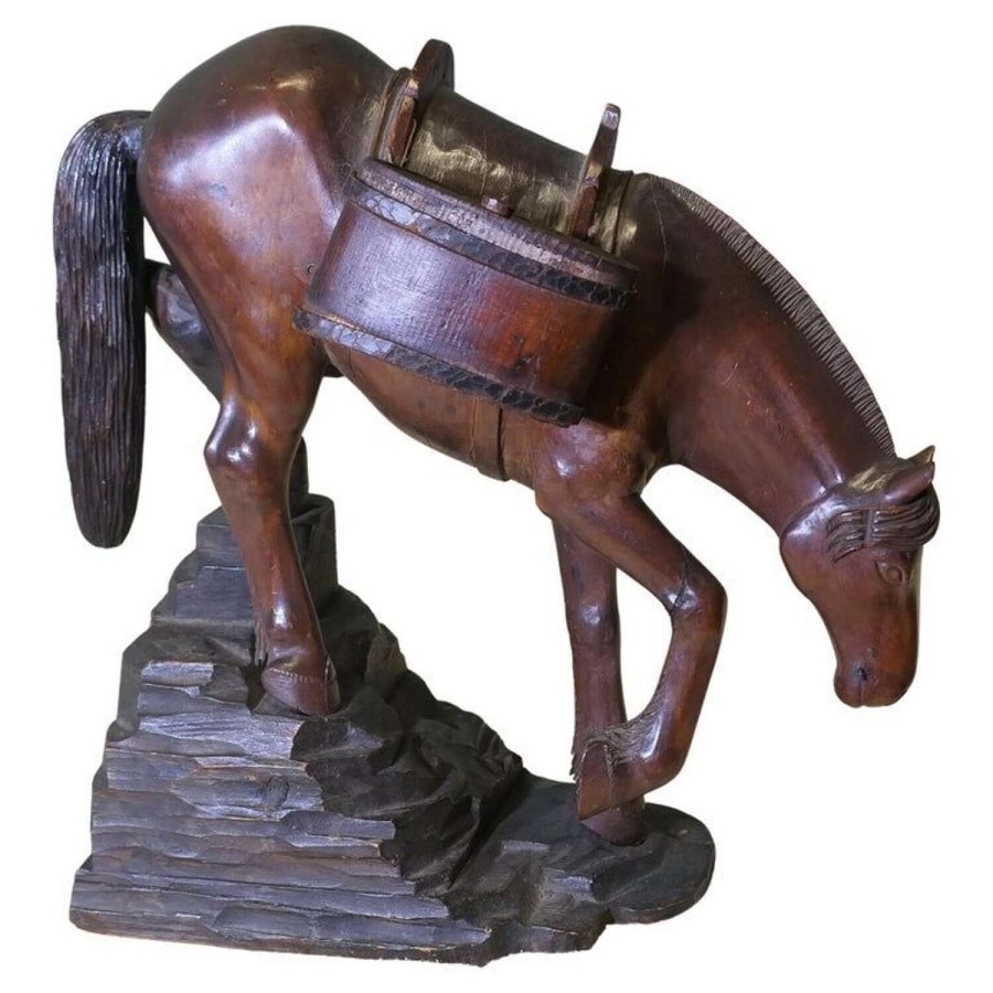 Carved Model of a Mongolian Pack Horse