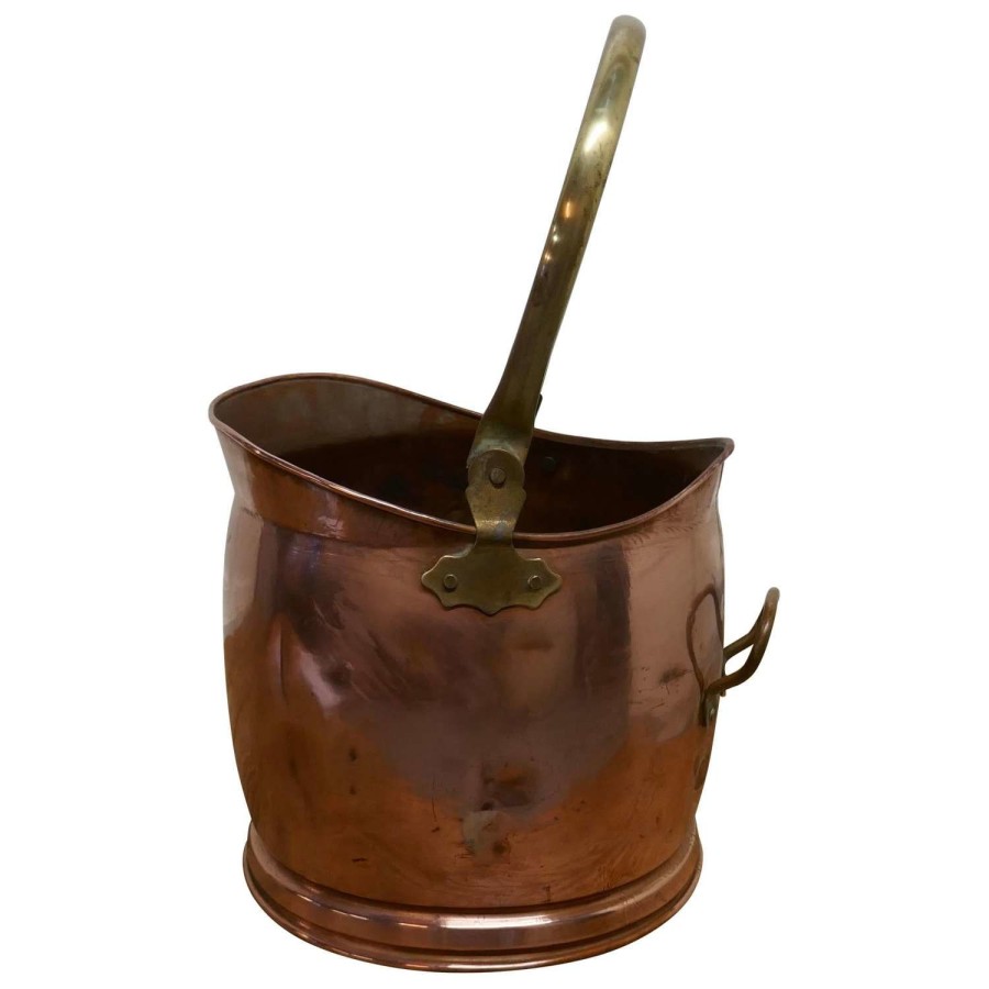 Copper Helmet Coal Scuttle