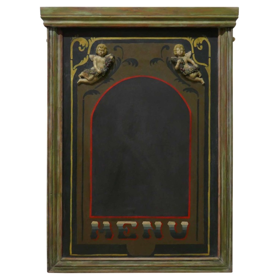Decorative Bacchanalian Wine Bar Menu, Black Board
