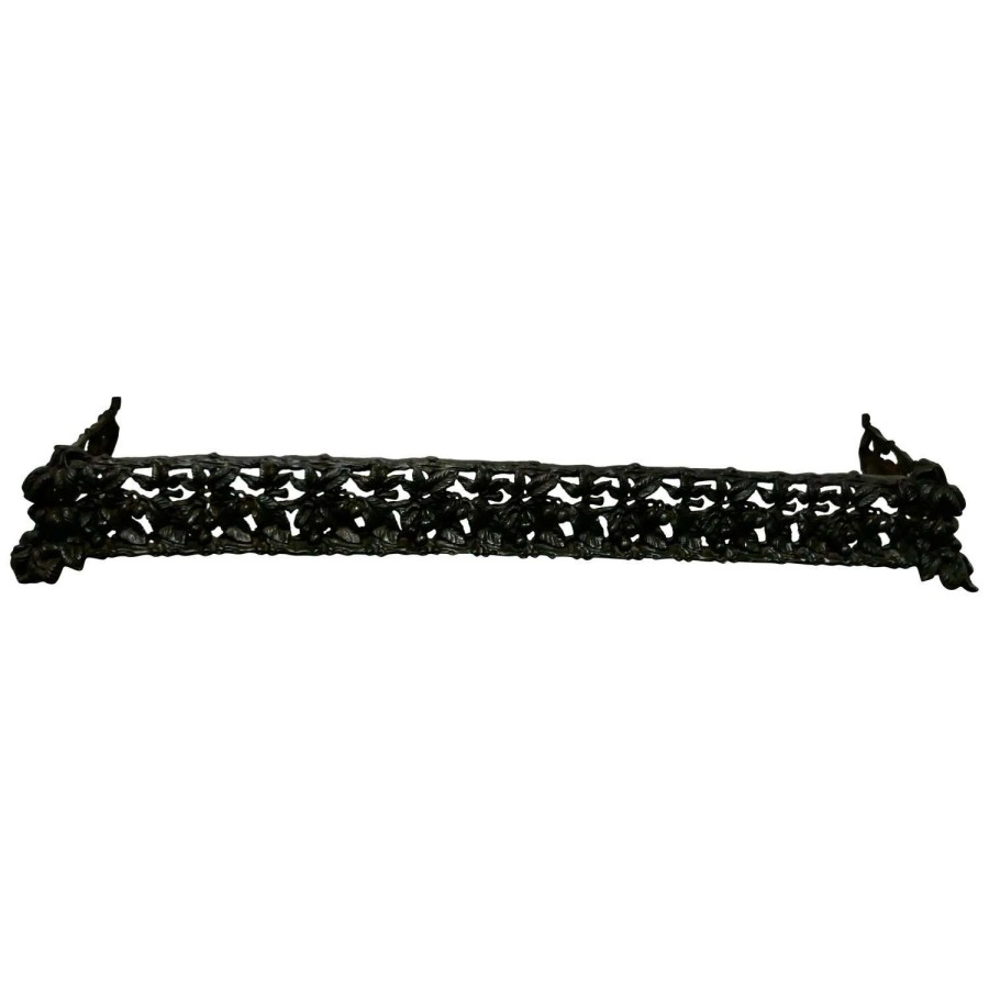 Decorative Victorian Cast Iron Fender