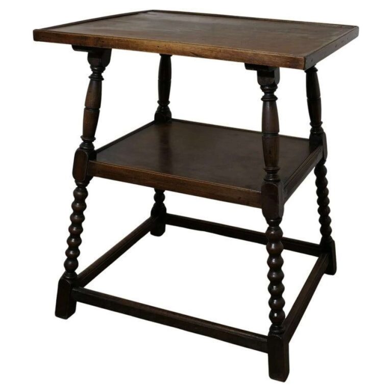 Edwardian Walnut 2 Tier Occasional Table