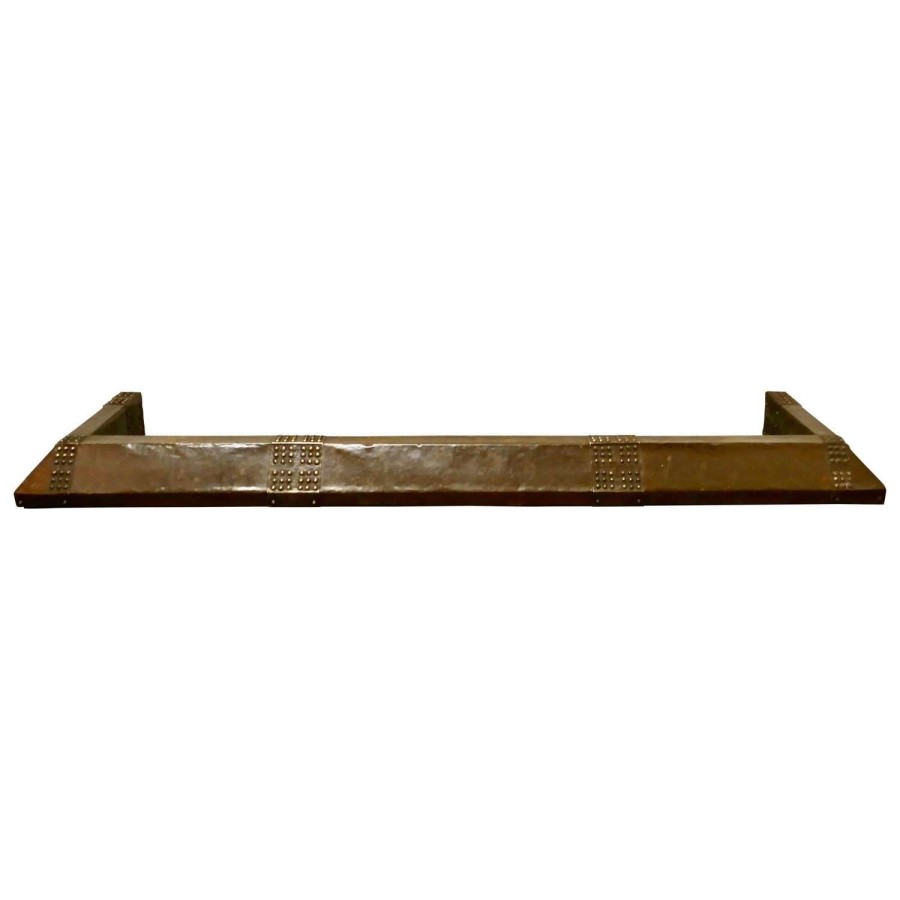 Heavy Studded Darkened Brass Fender, Brutalist Look
