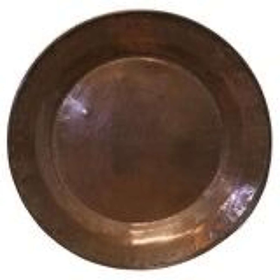 Huge 2.5 Ft across Arts and Crafts Round Copper Wall Plate