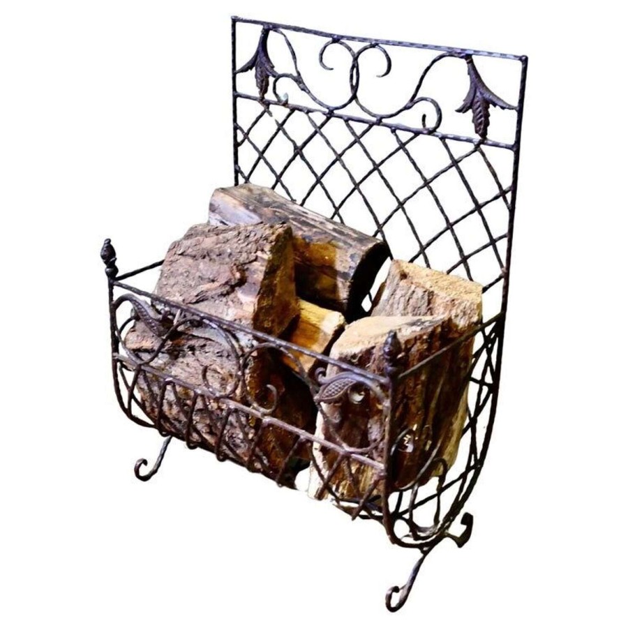Ironwork Log Basket